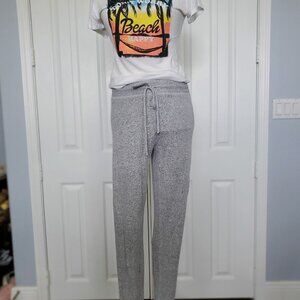 American Eagle Drawstring Amazingly Plush Joggers S Lt Gray